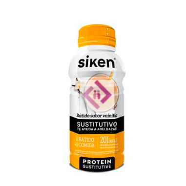 Siken Protein Sustitutive Batido Vainilla 325 ml  batido sustitutivo de una comida equilibrada. Sabor a vainilla.
